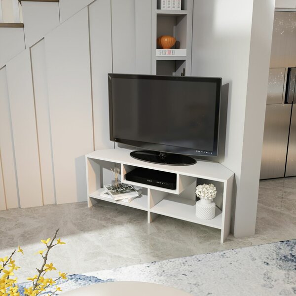 Hanah Home TV Stand White Maldiv - White