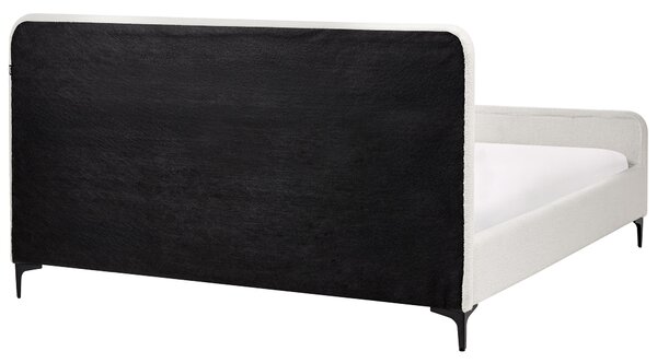 Ágy Buklé LUNAN 160 x 200 cm Törtfehér