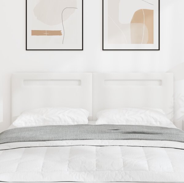 Fejtámla LED -es lámpákkal Falra szerelhető Fehér 160 cm PVC