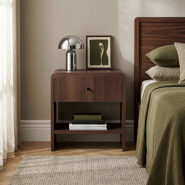 Hanah Home Nightstand Milano Walnut Parila - Milano Walnut