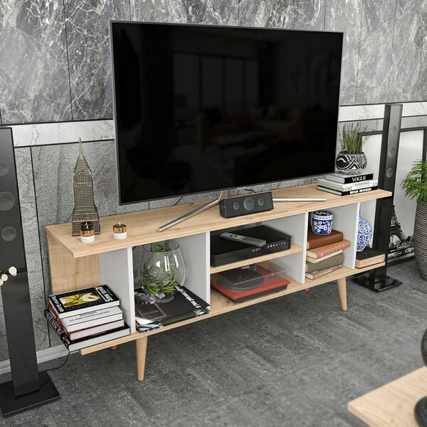 Hanah Home TV állvány Sapphire White Akya - Zafír, Fehér