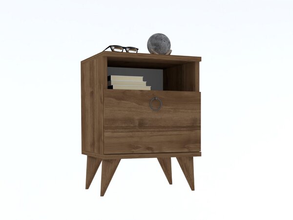 Hanah Home Barlo éjjeliszekrény - diófa