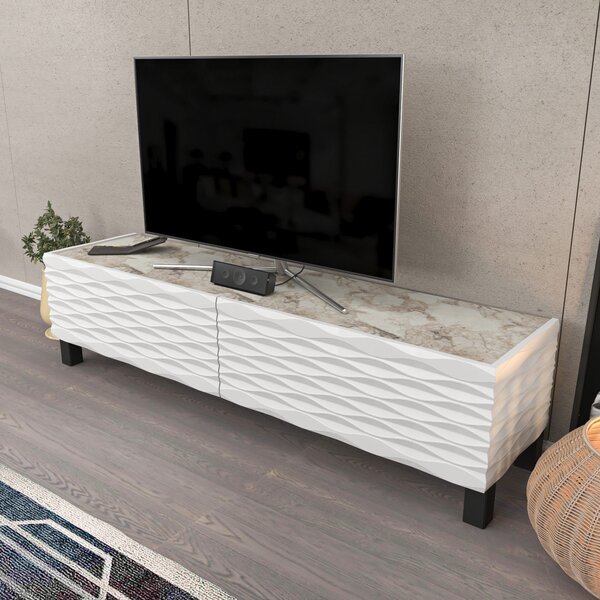 Hanah Home Lerze TV állvány, fehér - Ephesus