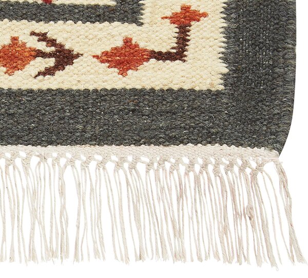 Szőnyeg GHUKASAVAN Színes 140 x 200 cm Gyapjú Kilim