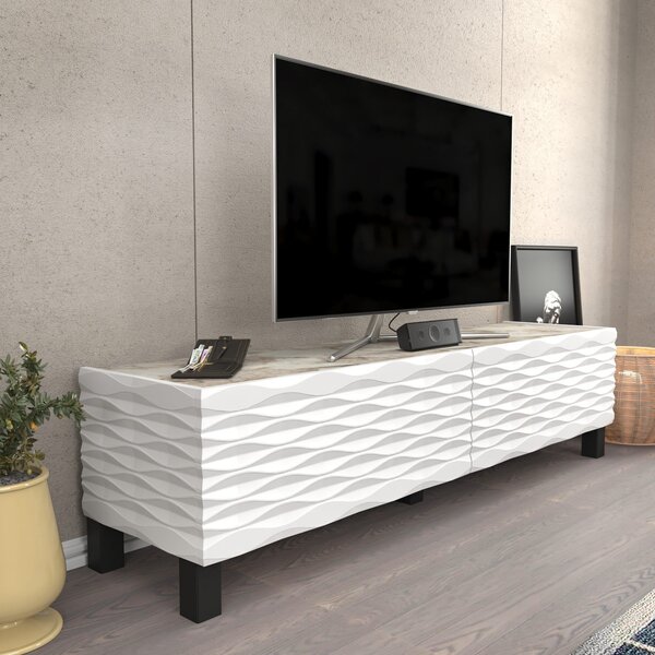 Hanah Home Lerze TV állvány, fehér - Ephesus