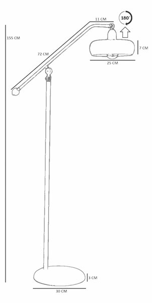 Opviq Floor Lamp Mustard 8959-3