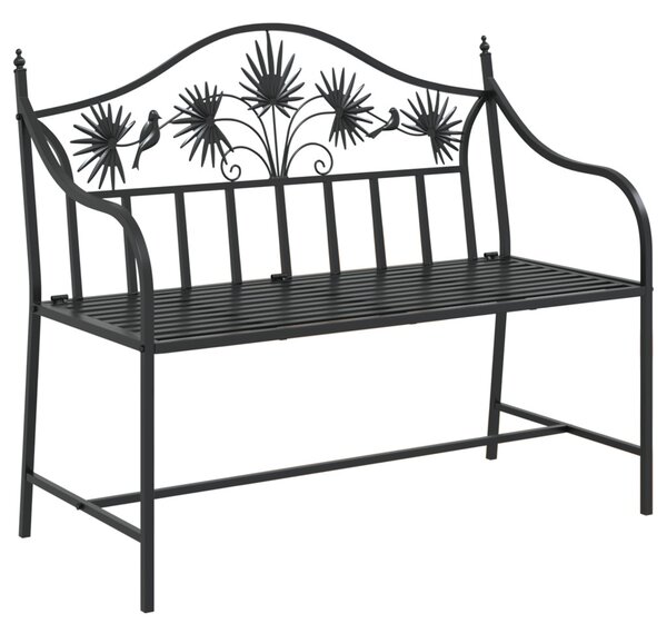 Kerti pad Fekete 104 x 52,5 x 89 cm Acél