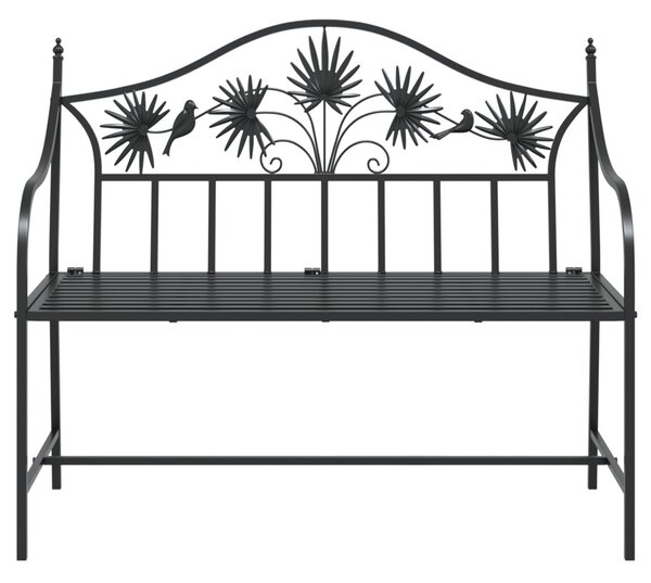 Kerti pad Fekete 104 x 52,5 x 89 cm Acél