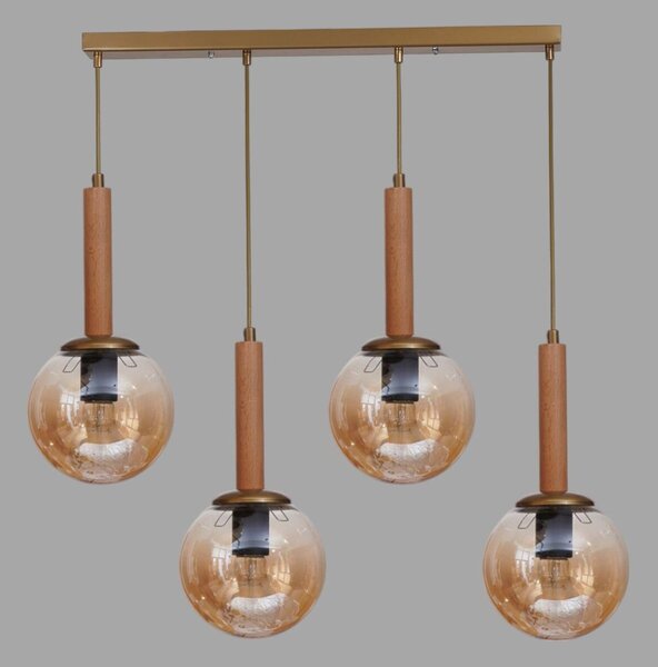 Opviq Csillár Honey Oak Gold 9072-6