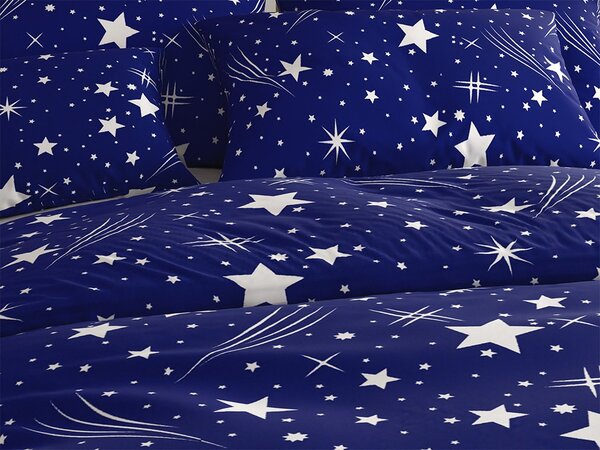 Polipamut ágyneműhuzat NIGHT SKY POLY kék Ágyneműhuzat mérete: 70 x 90 cm | 140 x 200 cm