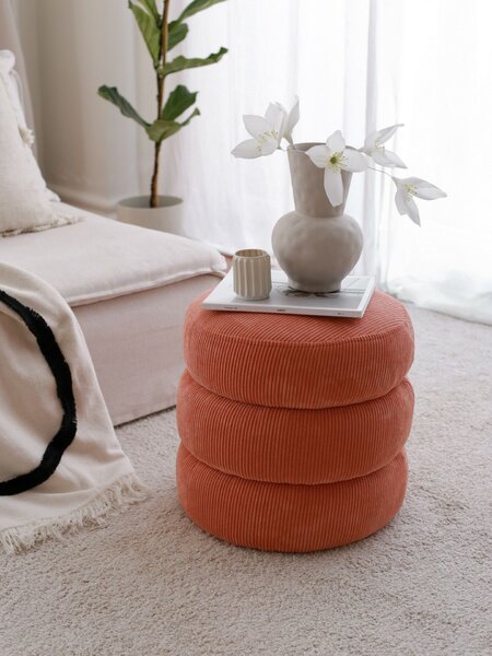 Atelier Del Sofa Coral Boum puff - cinóbervörös