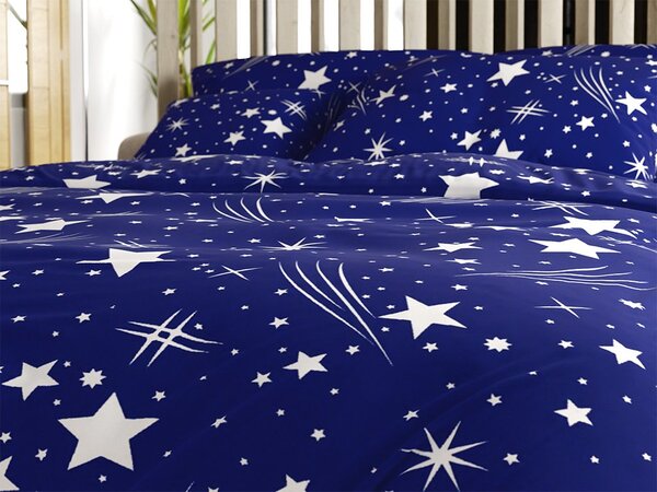 Polipamut ágyneműhuzat NIGHT SKY POLY kék Ágyneműhuzat mérete: 70 x 90 cm | 140 x 200 cm