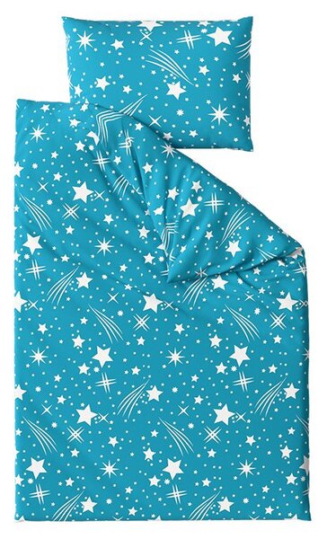 Polipamut ágyneműhuzat NIGHT SKY POLY türkiz Ágyneműhuzat mérete: 70 x 90 cm | 140 x 200 cm