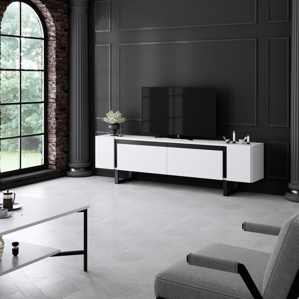 Hanah Home TV állvány Yildiz - fehér, fekete