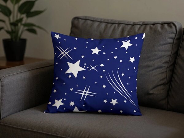 Polipamut párnahuzat NIGHT SKY POLY 45x45 cm, kék