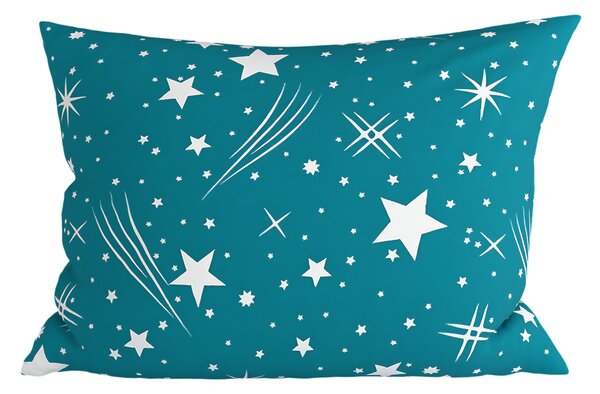 Polipamut párnahuzat NIGHT SKY POLY 70x90 cm, türkiz
