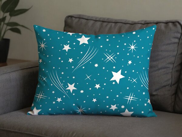 Polipamut párnahuzat NIGHT SKY POLY 70x90 cm, türkiz