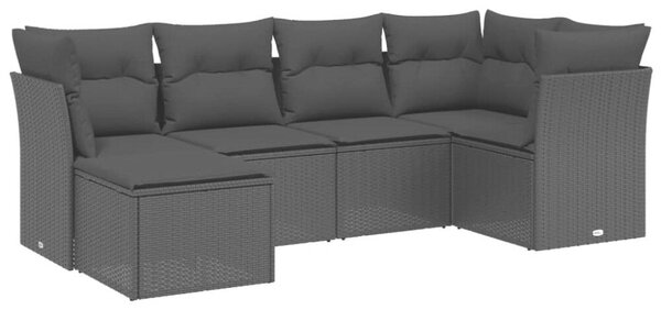 VidaXL Polyrattan Kerti Ülőgarnitúra - 6 részes - Bézs