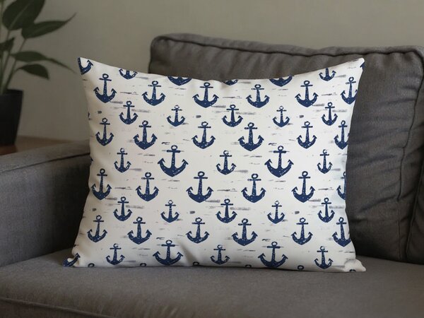 Polipamut párnahuzat NAVYSTA POLY 70x90 cm, kék-fehér