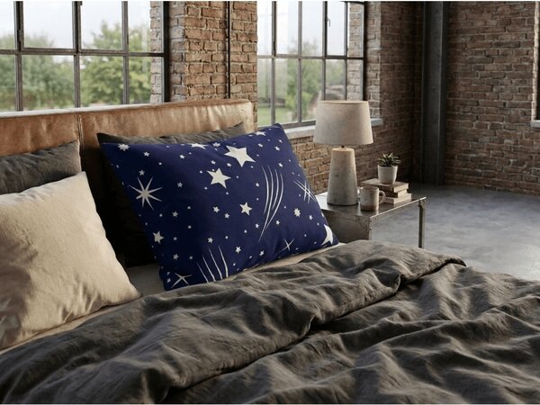 Polipamut párnahuzat NIGHT SKY POLY 70x90 cm, kék