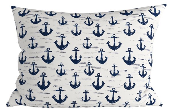 Polipamut párnahuzat NAVYSTA POLY 70x90 cm, kék-fehér