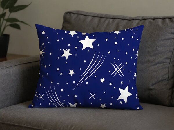 Polipamut párnahuzat NIGHT SKY POLY 50x70 cm, kék