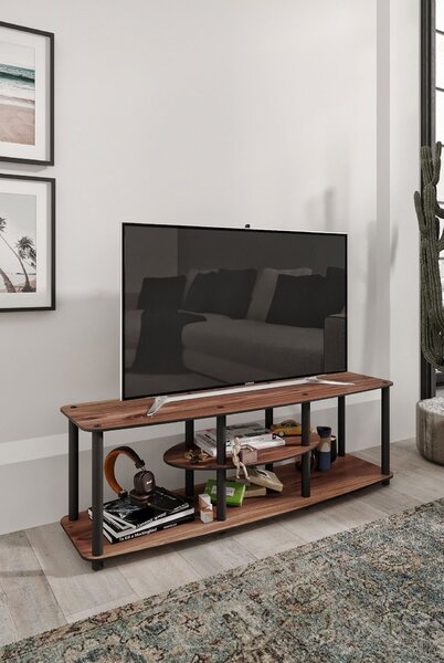 Hanah Home TV Stand Walnut Mesivo - Walnut