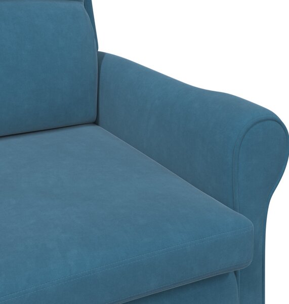 Kék Karosszék Kék Szövet, Fa Szabványos Ergonomikus