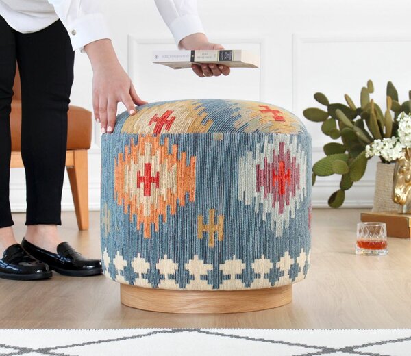 Atelier Del Sofa Puff Kék Ferruz - Kék