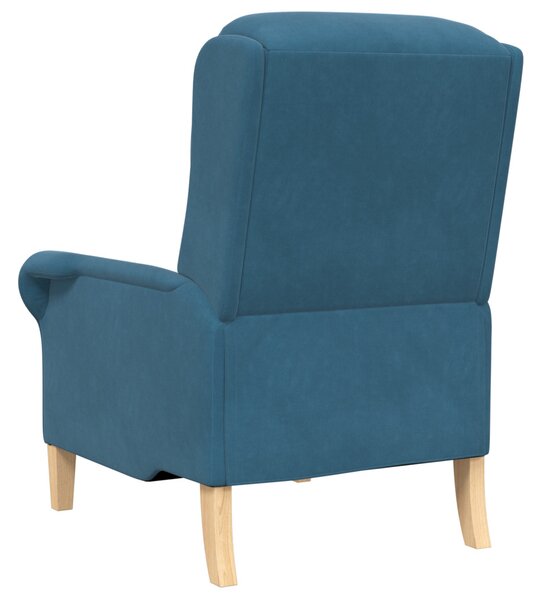 Kék Karosszék Kék Szövet, Fa Szabványos Ergonomikus