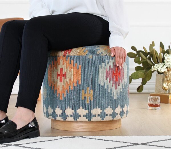 Atelier Del Sofa Puff Kék Ferruz - Kék