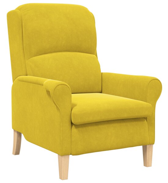 Sárga Karosszék Sárga Textil, Fa Standard Sárga Karosszék