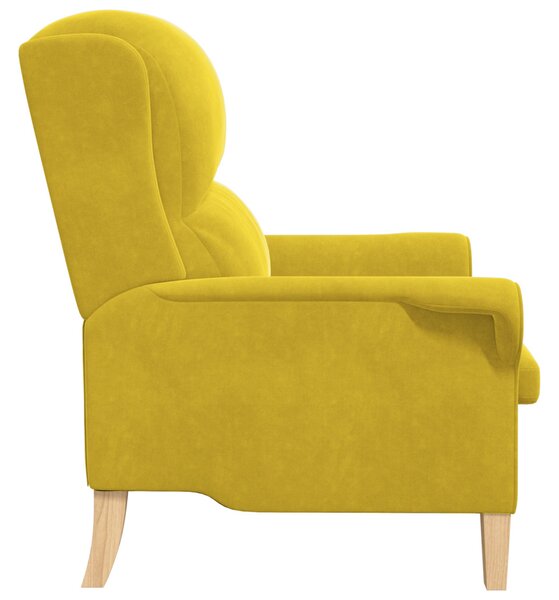 Sárga Karosszék Sárga Textil, Fa Standard Sárga Karosszék