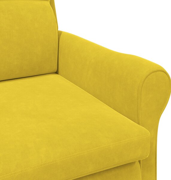 Sárga Karosszék Sárga Textil, Fa Standard Sárga Karosszék