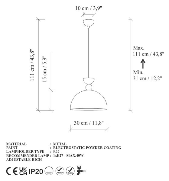 Opviq Csillár Zöld Tölgy Kure - 30 - 106 - Ahsap