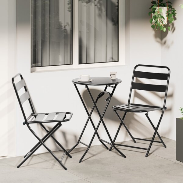 Kert Bistro Készlet 3 pcs Antracit Acél