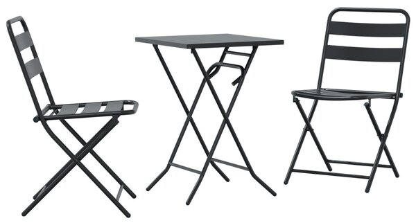 Kert Bistro Készlet 3 pcs Antracit Acél