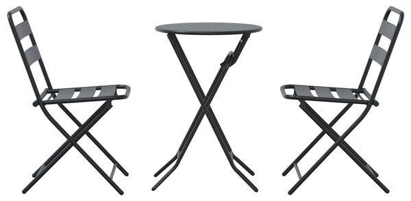 Kert Bistro Készlet 3 pcs Antracit Acél