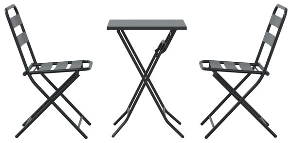 Kert Bistro Készlet 3 pcs Antracit Acél