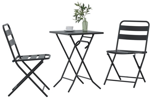 Kert Bistro Készlet 3 pcs Antracit Acél