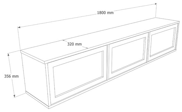 Hanah Home TV Stand Oak Dune - DN1-SJ