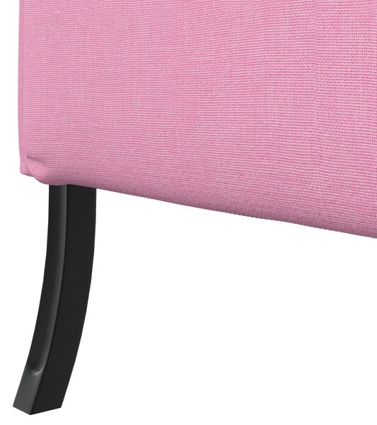 VidaXL Magas háttámlás szófák 101cm Rózsaszín szövet