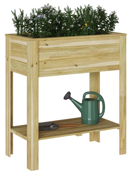 Kert Növényállvány 85x46x94 cm Kezelőtt Fa Fenyő
