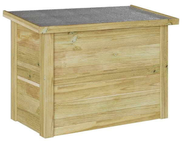 Tároló Doboz Természetes 80 x 44,5 x 57,5 cm Impregnált fenyőfa
