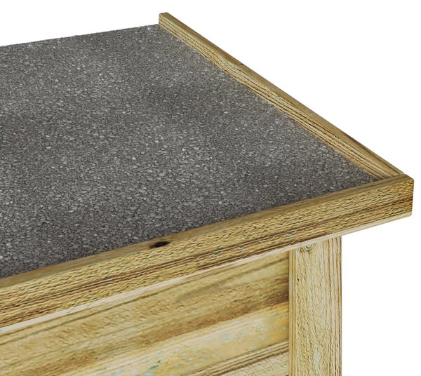Tároló Doboz Természetes 80 x 44,5 x 57,5 cm Impregnált fenyőfa