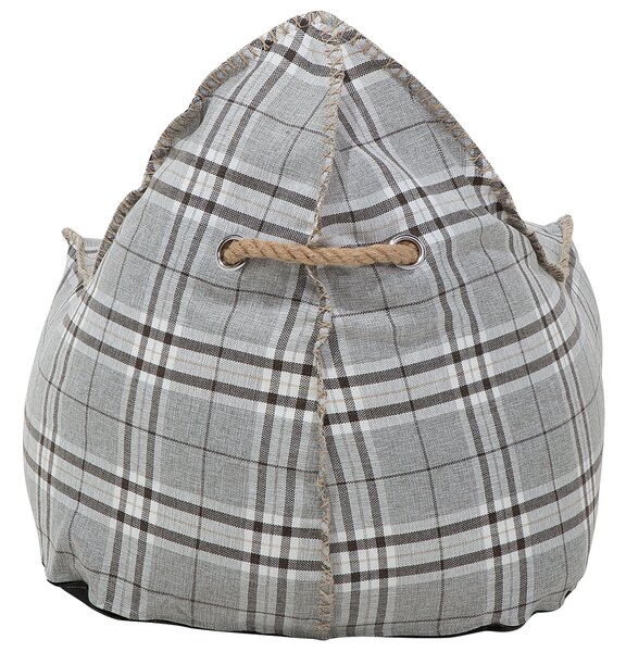Babzsák 200 L DROP LINEN 63 cm 75 cm Szürke