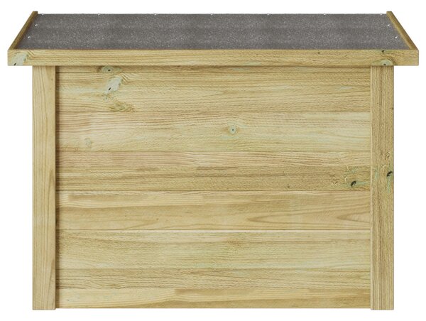Tároló Doboz Természetes 80 x 44,5 x 57,5 cm Impregnált fenyőfa