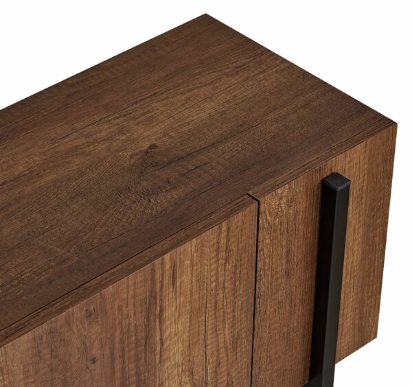 Hanah Home TV Stand Barok Walnut Black Nexus - Barok Walnut, Black