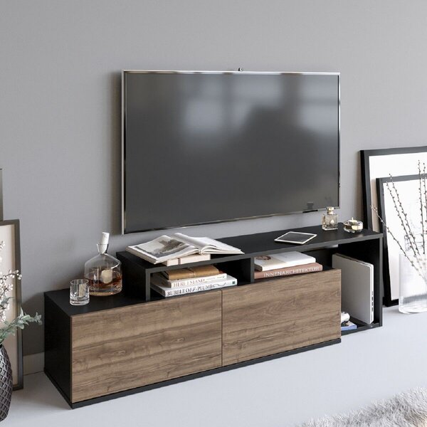 Hanah Home Nexera TV állvány, fekete dió