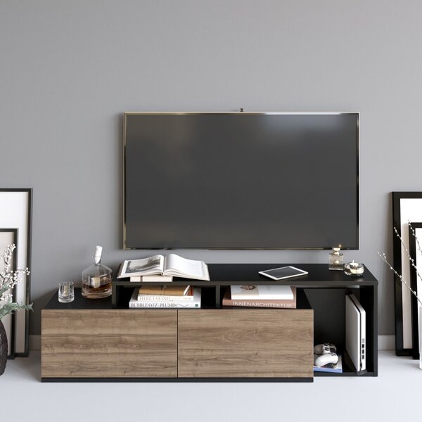 Hanah Home Nexera TV állvány, fekete dió